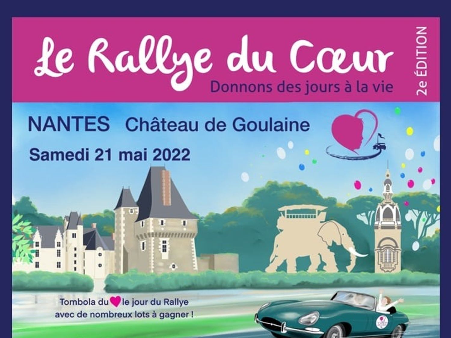 Le Rallye du Cœur au Château de Goulaine. 