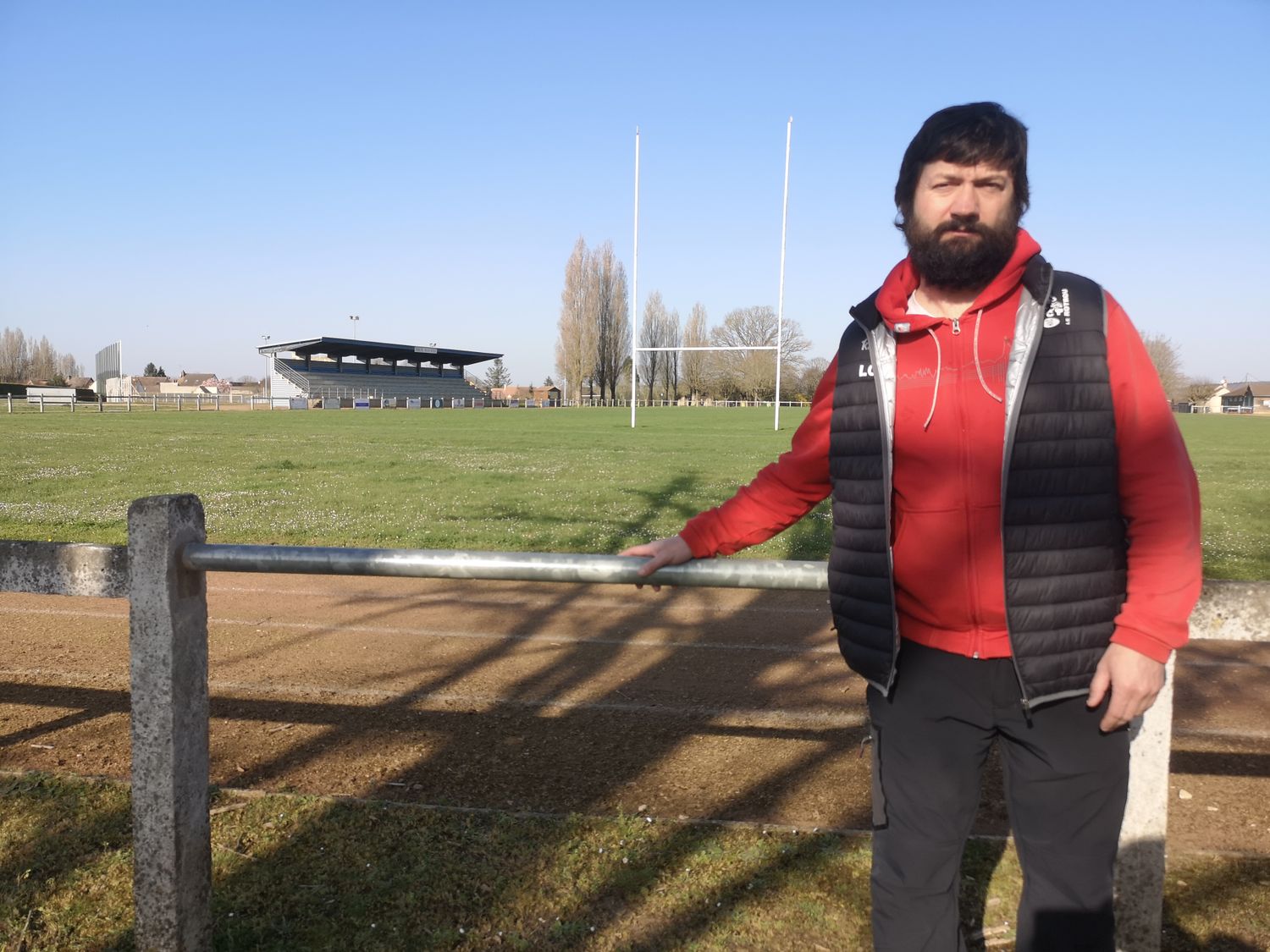 Loïc Coudray, entraîneur du Rugby Club du Perche Nogentais