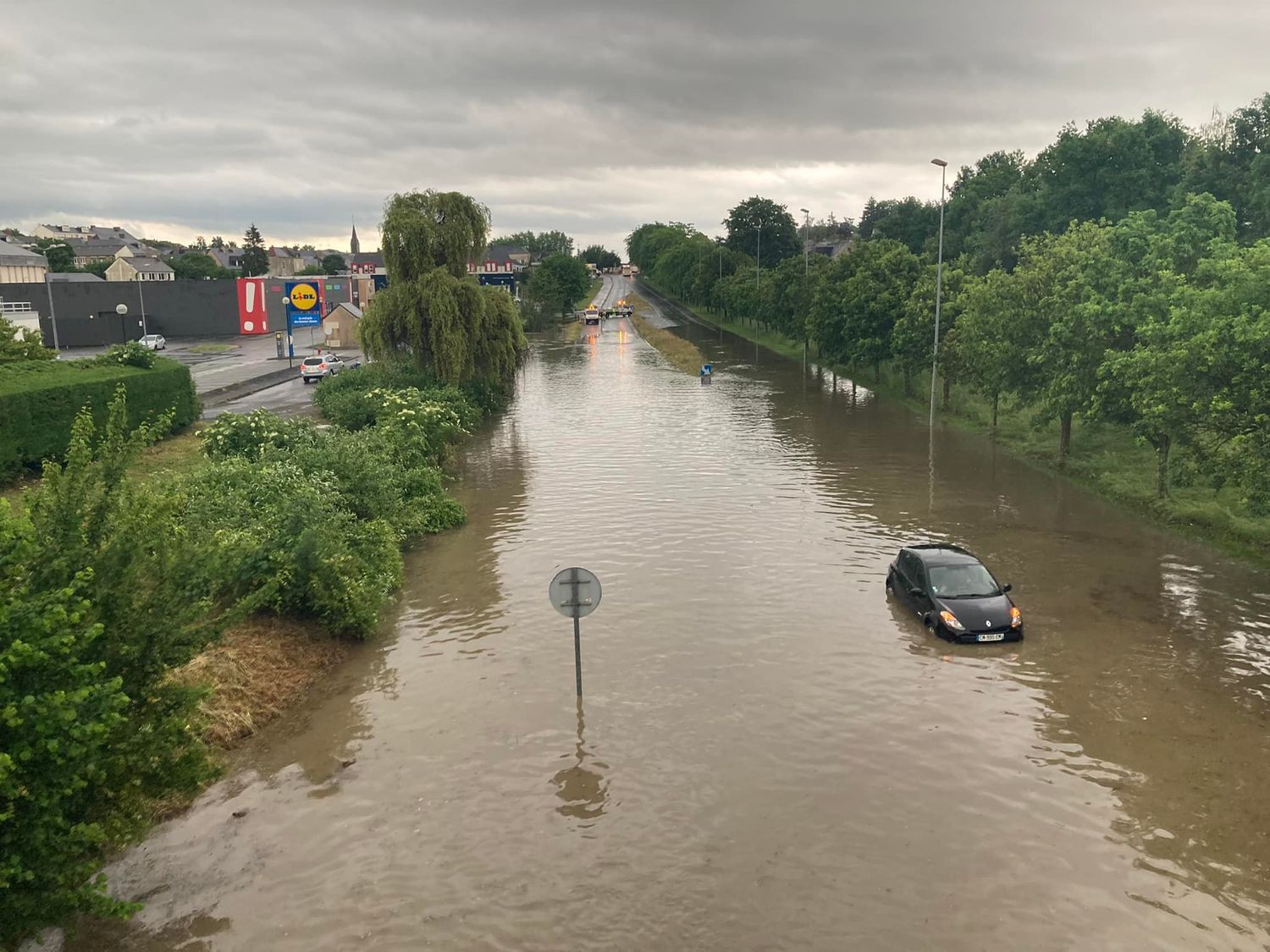 Inondation à Château-Gontier ce vendredi 20 mai