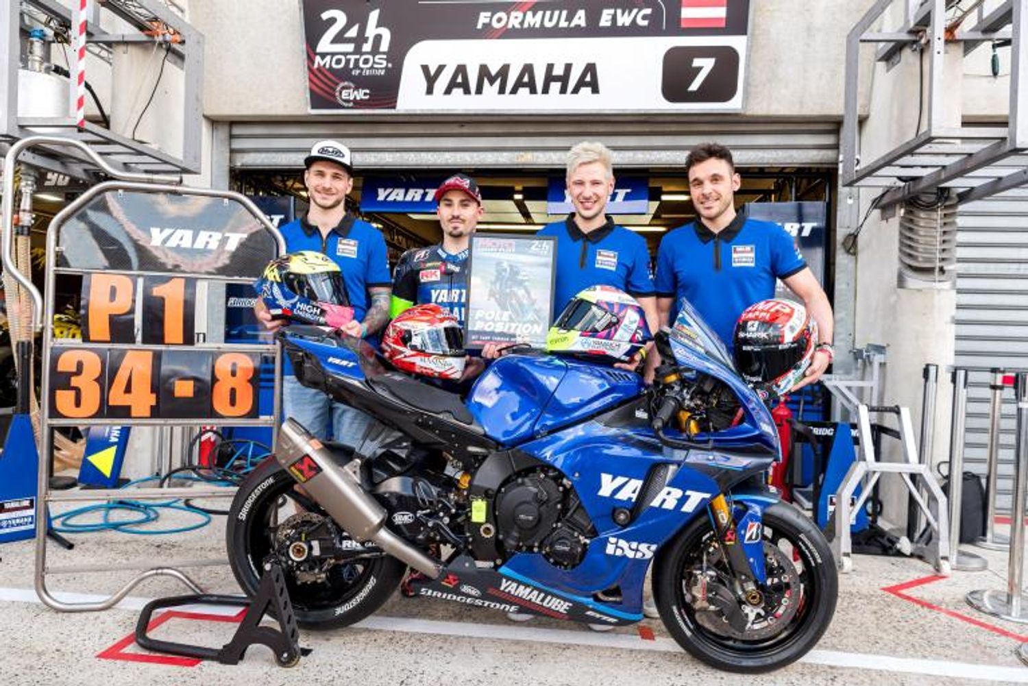 Yamaha en pole position des 24 Heures Motos