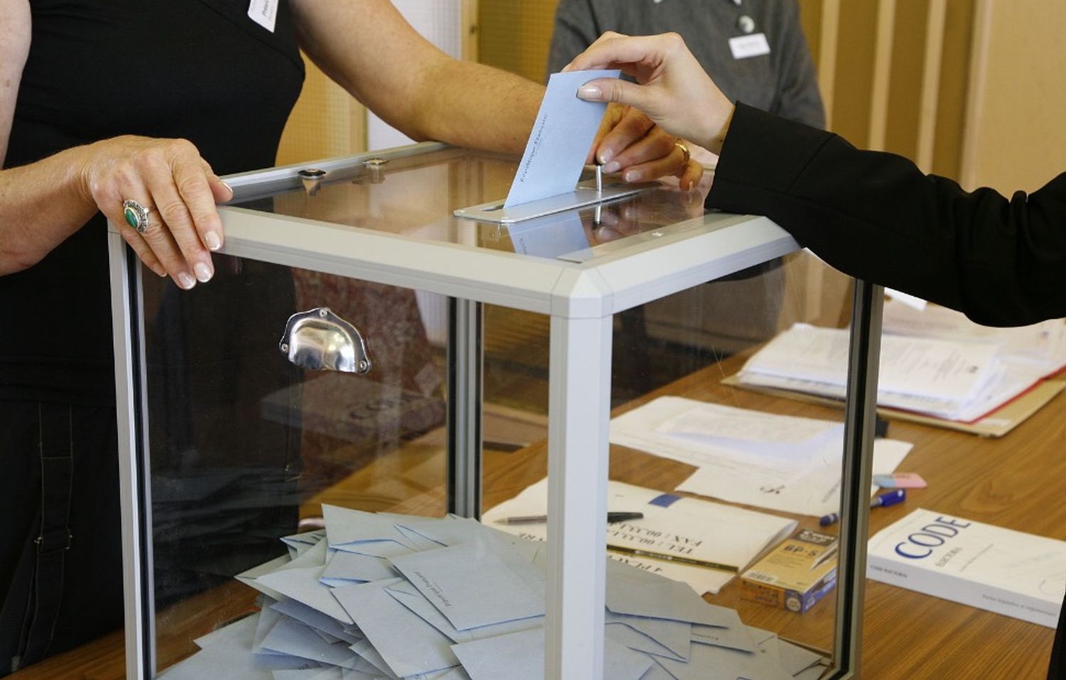 Un bureau de vote - photo d'illustration