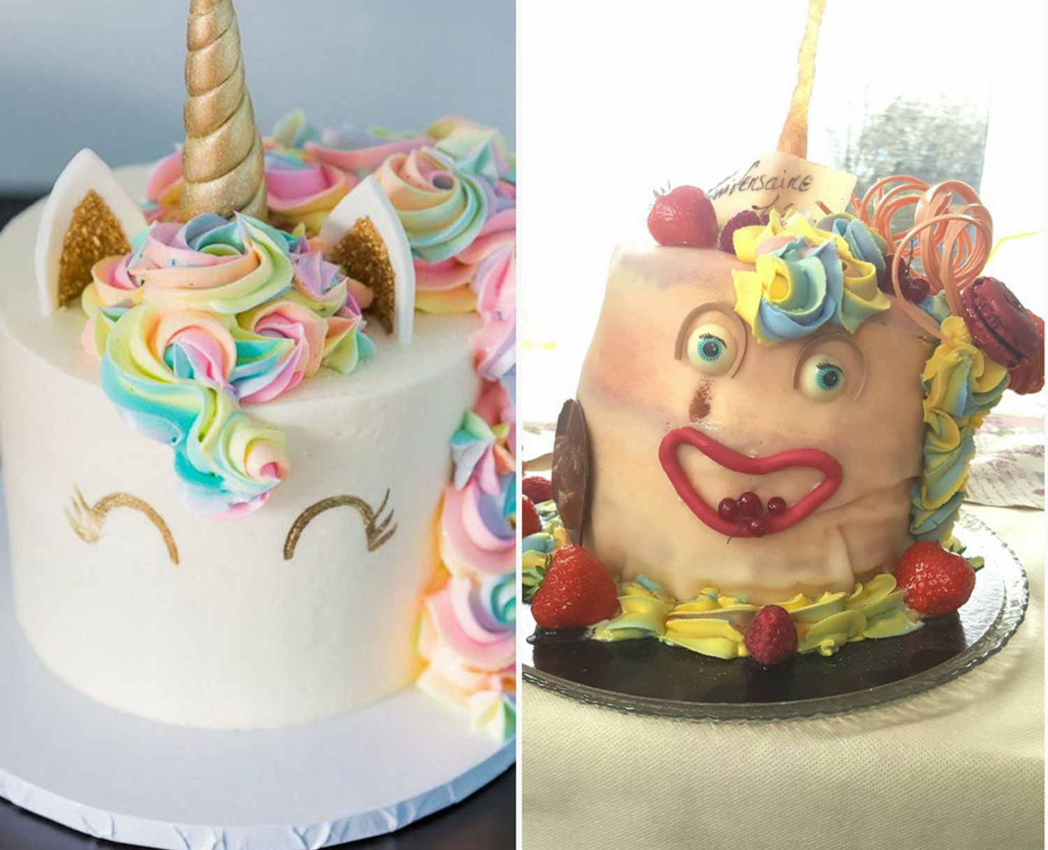 Une Maman Commande Un Gateau Licorne Et Recoit Une Horreur Photo