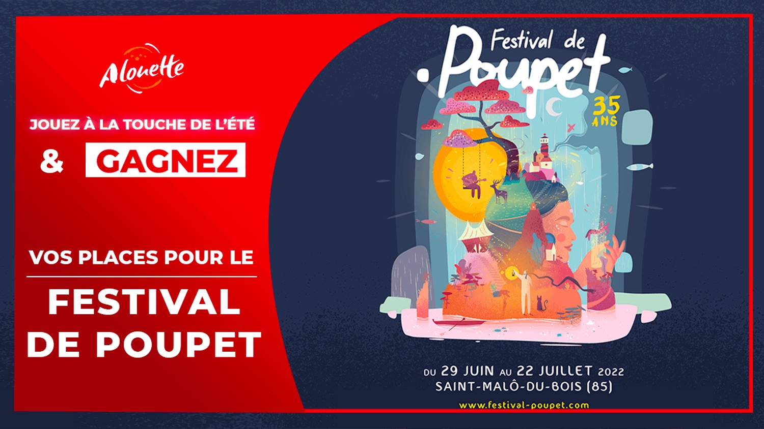 La Touche de l'été - Alouette vous offre vos places pour le Festival de Poupet !