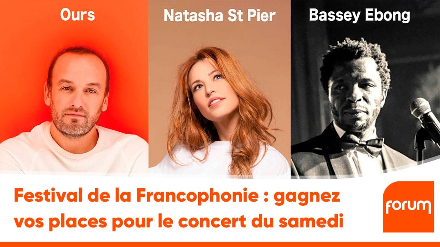 Festival de la Francophonie : gagnez vos places pour le concert du...