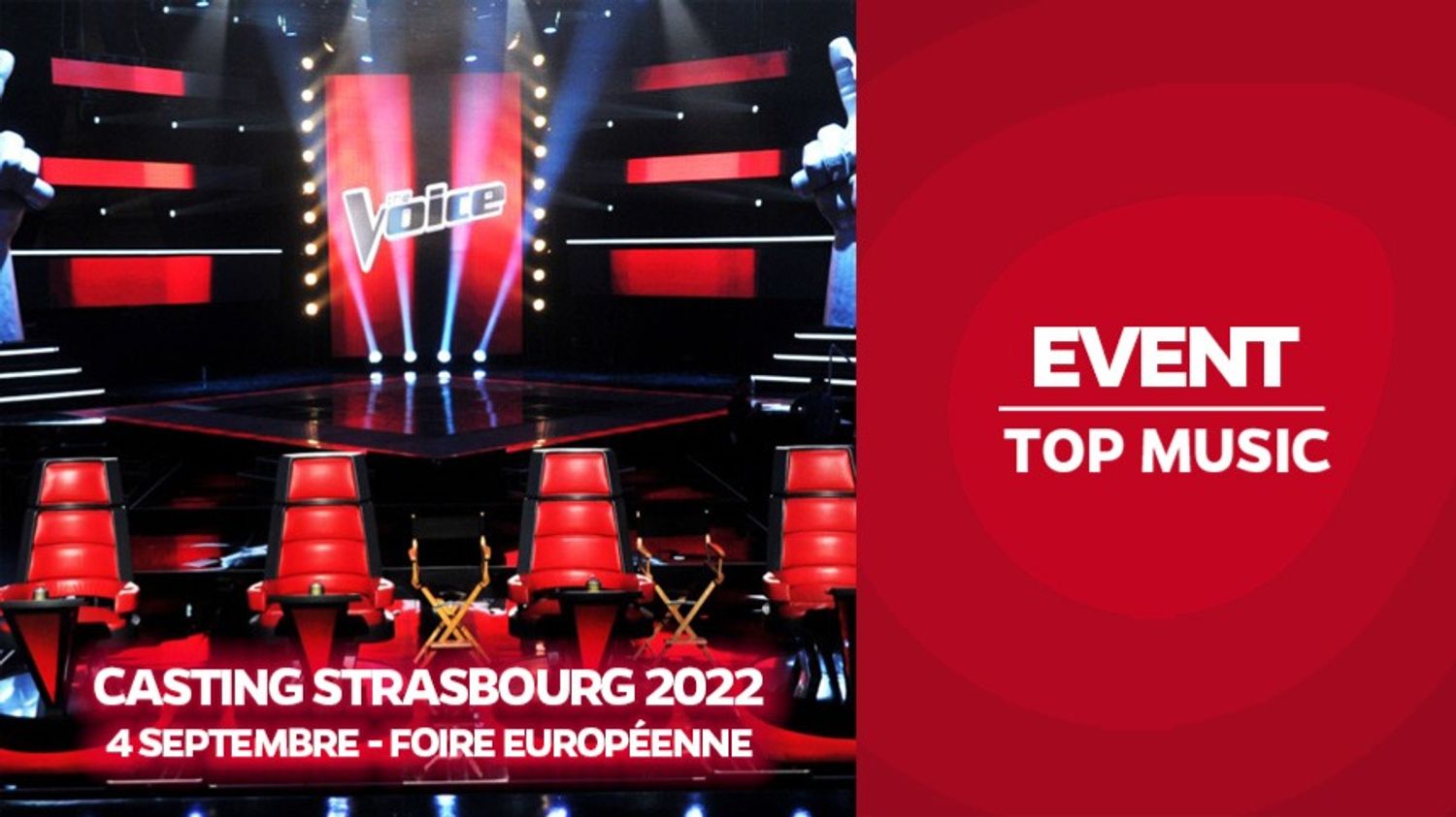 Participez au prochain casting de The Voice à Strasbourg