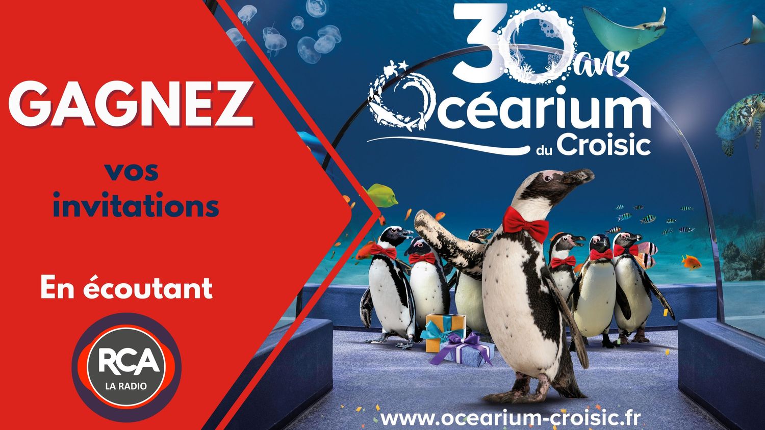 GAGNEZ VOS INVITATIONS POUR L'OCEARIUM DU CROISIC !