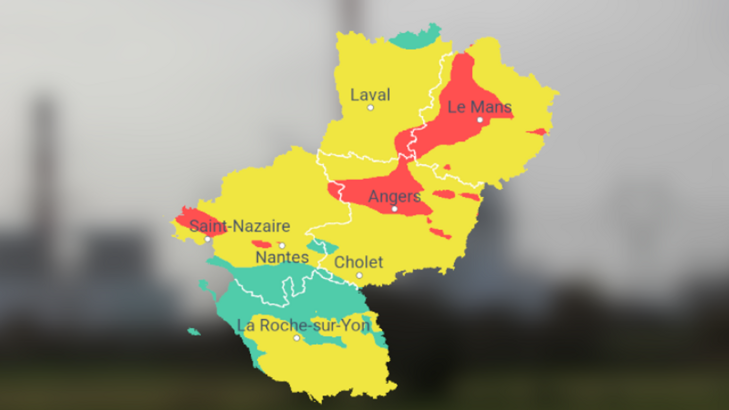 Qualité de l'air dégradée ce vendredi en Bretagne et Pays de la Loire