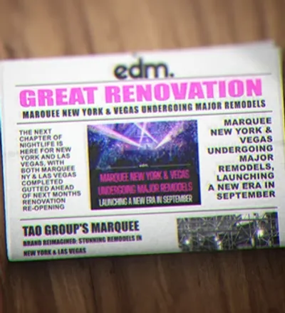 Le célèbre Marquee de Las Vegas totalement rénové !