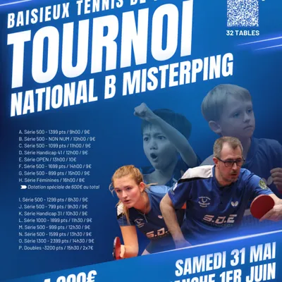 Un tournoi national de tennis de table à Baisieux 
