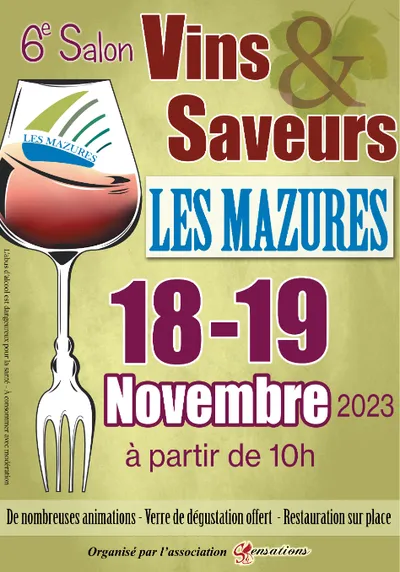 6ème Salon Vins & Saveurs - Les Mazures