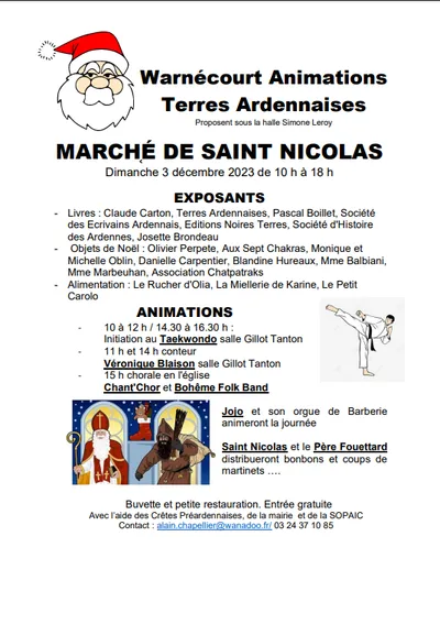 Warnécourt Animations - Marché St Nicolas 