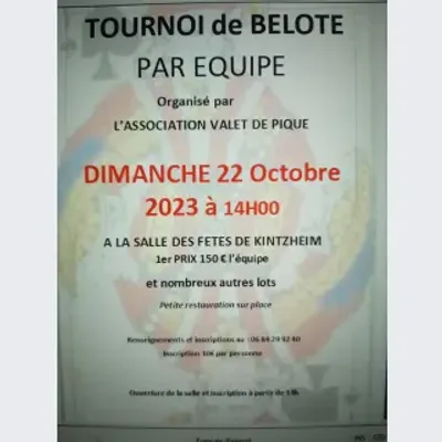 Tournoi de Belote Kintzheim