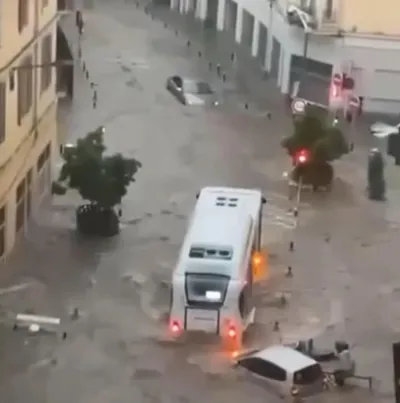 Violents orages à Cannes