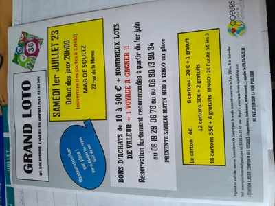 LOTO pour le 1er Juillet à la mab de Soultz