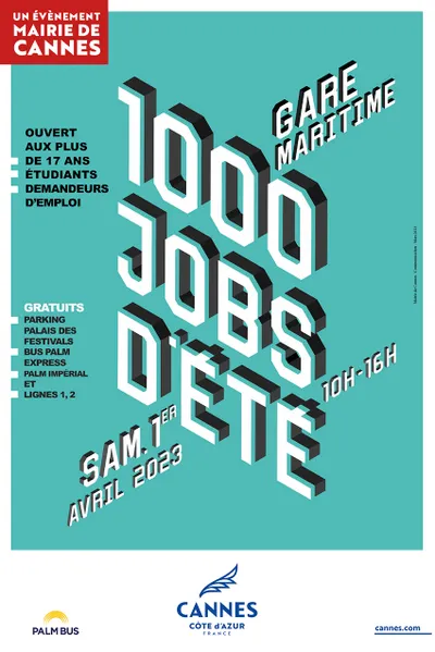 EMPLOI : 1000 JOBS D'ETE A CANNES