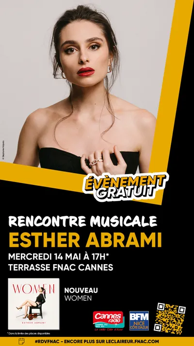 Rencontre musicale à la Fnac de Cannes avec la violoniste-virtuose Esther Abrami