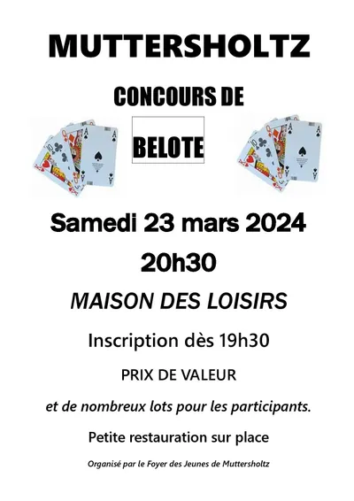 CONCOURS DE BELOTE