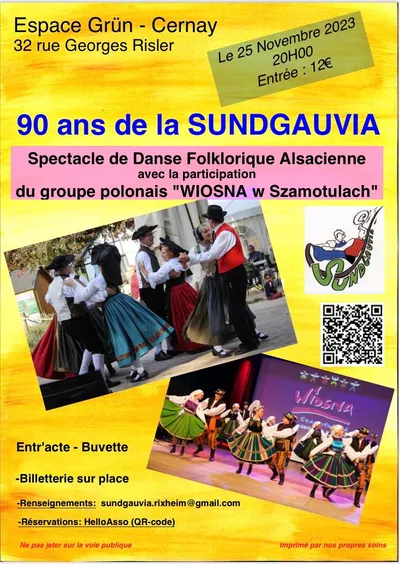  90ème anniversaire du groupe folklorique "La Sundgauvia"