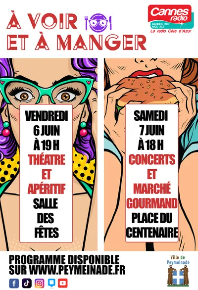 Affiche à voir et à manger 2025
