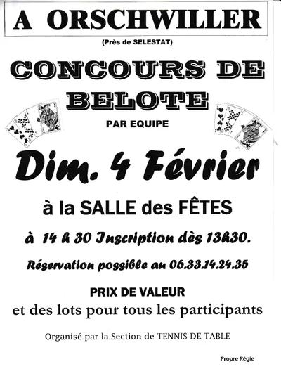 Concours de Belote