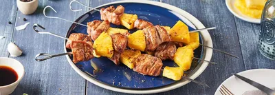 Brochettes de porc à l'ananas