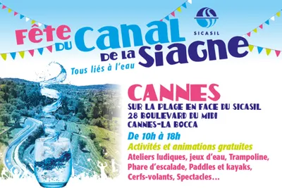 AGENDA : FETE DU CANAL DE LA SIAGNE LE 10/09/22