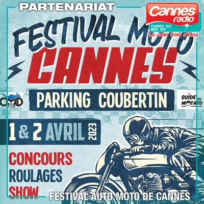 PARTENARIAT CANNES RADIO : LE FESTIVAL MOTO CANNES 2023