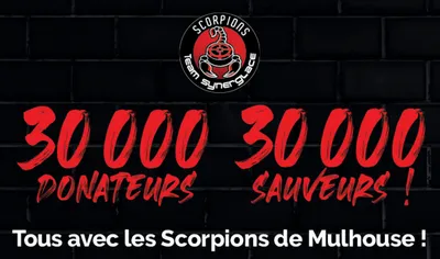 Cagnotte en ligne Scorpions de Mulhouse