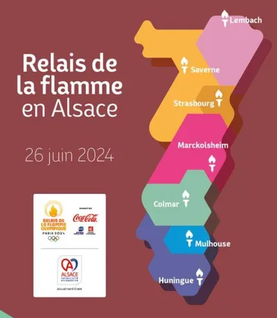 Flamme olympique Alsace