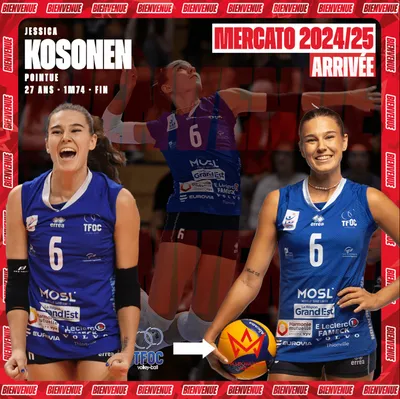 L'arrivée de Jessica Kosonen marque un tournant pour le Volley Mulhouse Alsace