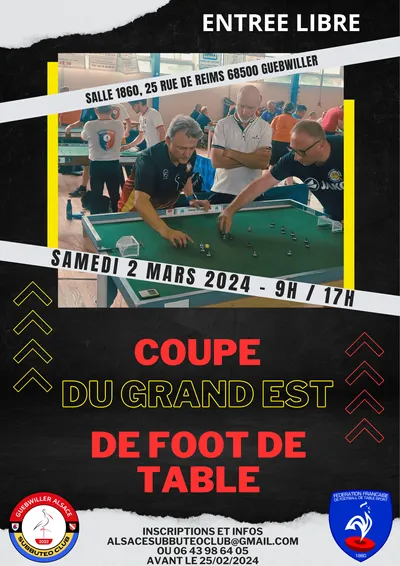  Première Coupe du Grand Est de Football de Table / Subbuteo