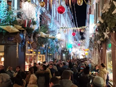 Noël rue des orfèvres Strasbourg