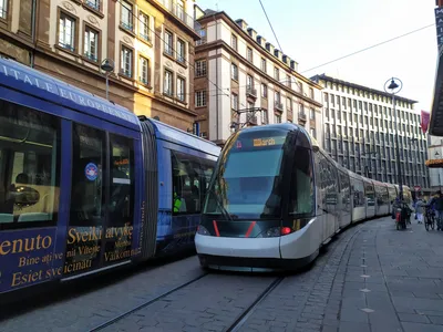 trams centre ville Strasbourg CTS