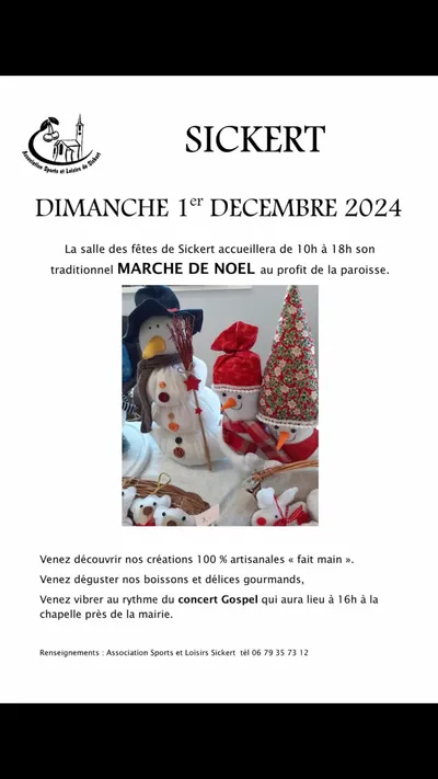Marché de Noël à Sickert 