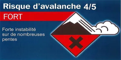 Risque élevé d'avalanche à Isola 2000