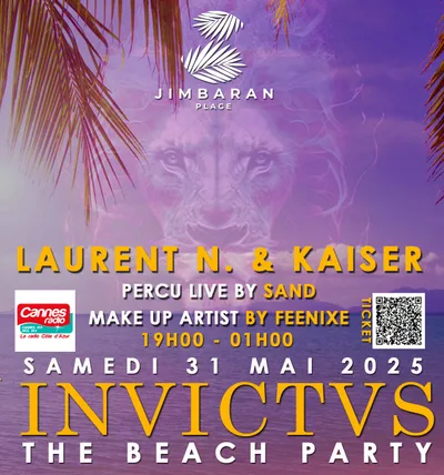 PARTENARIAT CANNES RADIO : "INVICTUS BEACH PARTY" A GOLFE-JUAN