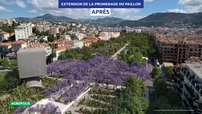 2/02/23 : Nice : Présentation de la future extension de la coulée verte sur la promenade du Paillon