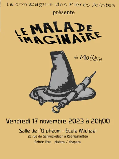 Le Malade Imaginaire de Molière le vendredi 17 novembre 2023 à l'Orphéum à Koenigshoffen