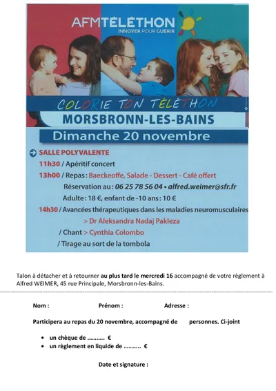 Téléthon invitation