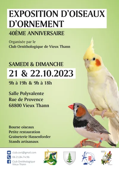 EXPOSITION D’OISEAUX  D’ORNEMENT