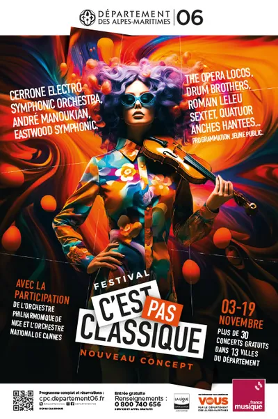 4/11/22 : L'INVITE CANNES RADIO  : CHARLES ANGE GINESY POUR LE FESTVAL "C'EST PAS CLASSIQUE"