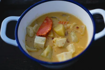 Curry de tofu et crème coco