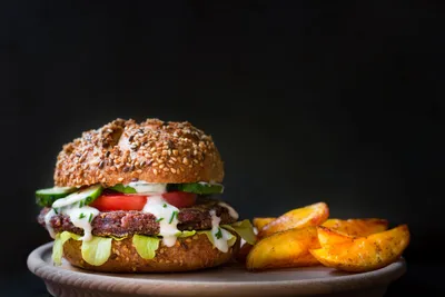 Burger et sauce au chèvre