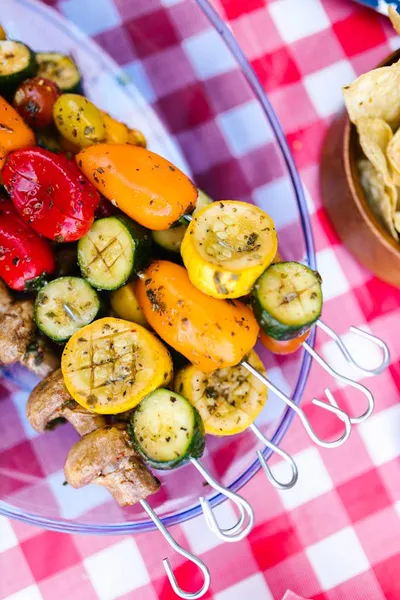 Brochettes de légumes