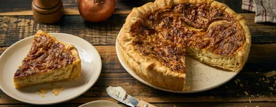 Tarte aux oignons et au fromage frais