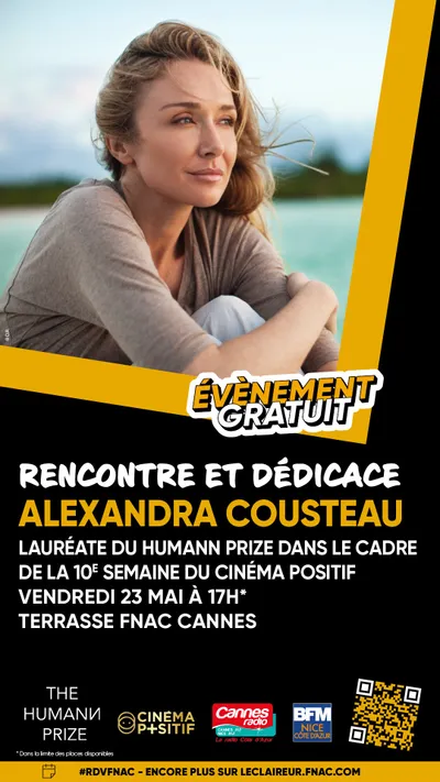 LA FNAC FAIT SON CINEMA : RENCONTRE & DEDICACE AVEC ALEXANDRA COUSTEAU