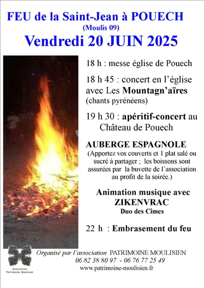 FEU de la ST JEAN au hameau de Pouech (Moulis) 
