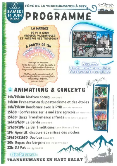 Fête de la transhumance à Seix