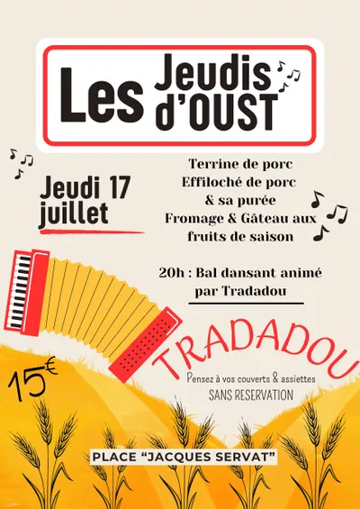 Les jeudis d'Oust le jeudi 17 juillet