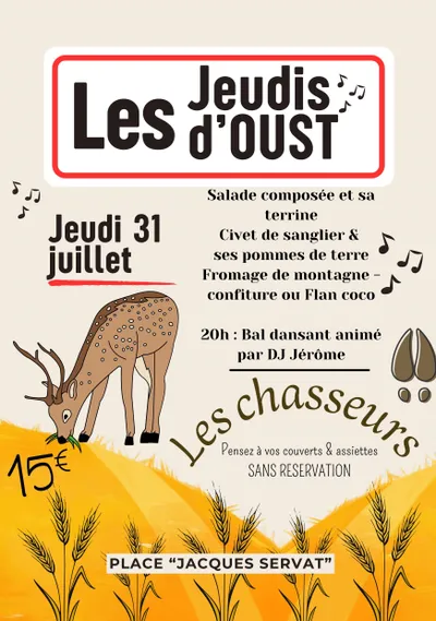 Les jeudis d'Oust 31 juillet